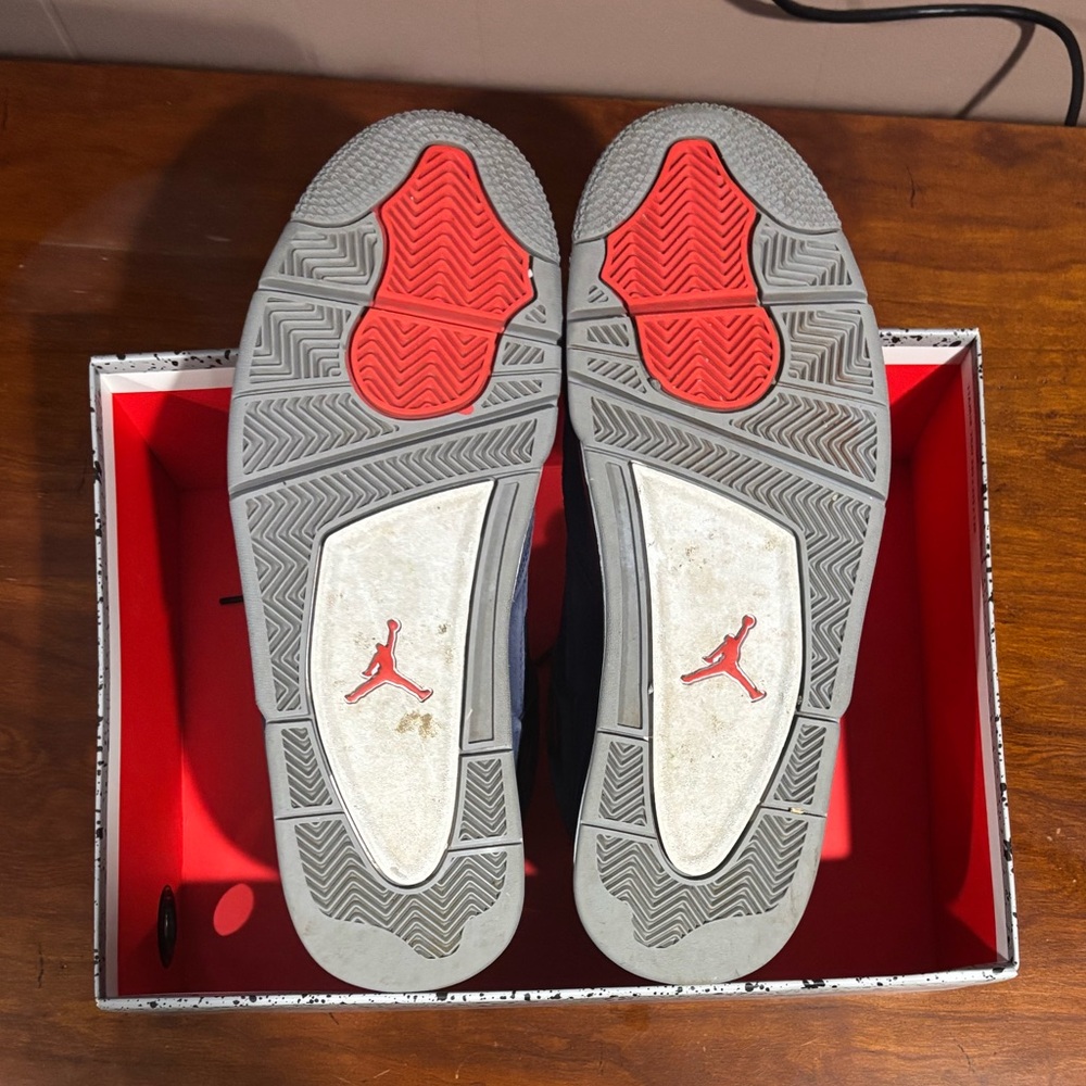 Air Jordan 4 Winter Loyal Blue Size 10.5 Used Rare Retro Authentic Blue MJ. - Picture 5 of 5